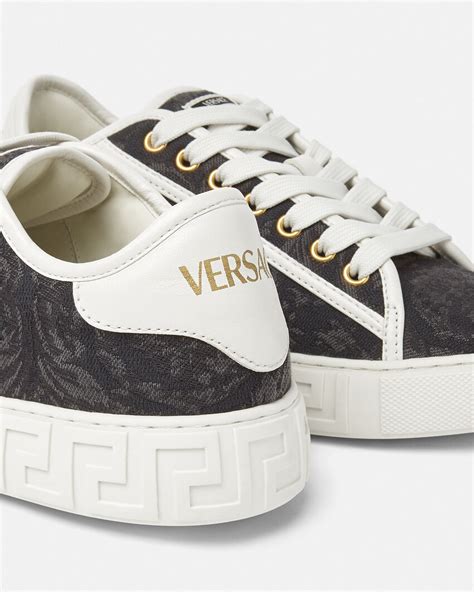 versace barocco print mix achilles sneaker|Barocco Greca Sneakers Black,Print .